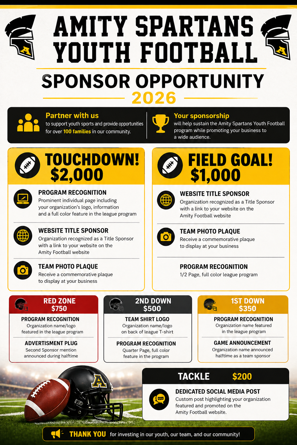 2026 Sponsorship Opportunity Flyer